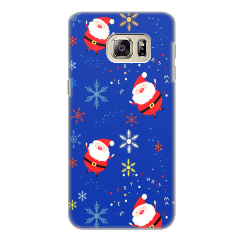 Printio Чехол для Samsung Galaxy S6 Edge, объёмная печать Санта клаус printio чехол для samsung galaxy s8 объёмная печать санта клаус
