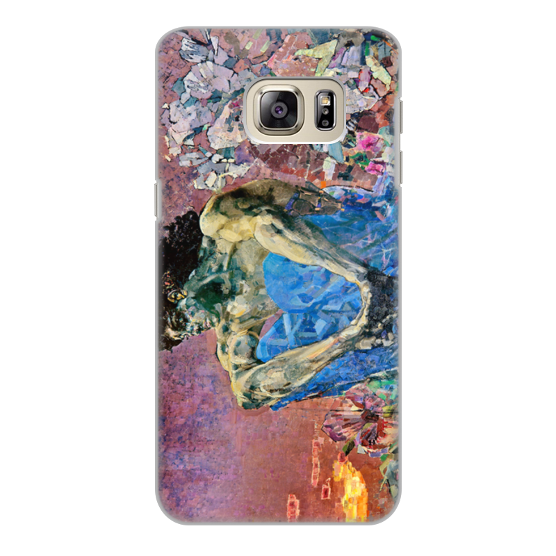 Printio Чехол для Samsung Galaxy S6 Edge, объёмная печать Демон сидящий (михаил врубель) printio чехол для samsung galaxy s6 edge объёмная печать цветы картина эжена делакруа