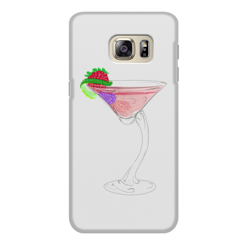 Printio Чехол для Samsung Galaxy S6 Edge, объёмная печать ягодный коктейль белый город бзмж мол коктейль 15% ваниль edge 05л белый город