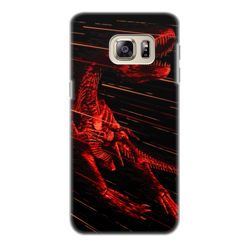 Printio Чехол для Samsung Galaxy S6 Edge, объёмная печать Вымирание динозавра