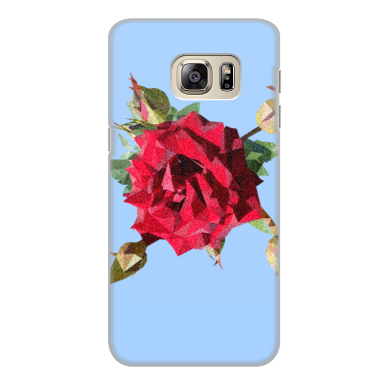Printio Чехол для Samsung Galaxy S6 Edge, объёмная печать Rose low poly vector printio чехол для samsung galaxy s6 edge объёмная печать ажурная роза
