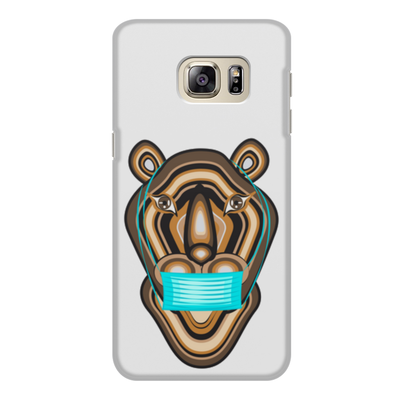 Printio Чехол для Samsung Galaxy S6 Edge, объёмная печать Тигр в маске printio чехол для samsung galaxy s6 edge объёмная печать жаба в маске