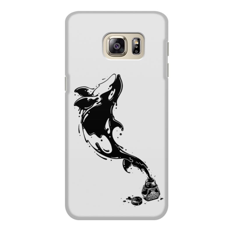 Printio Чехол для Samsung Galaxy S6 Edge, объёмная печать Чернильный дельфин printio чехол для samsung galaxy s7 объёмная печать чернильный дельфин