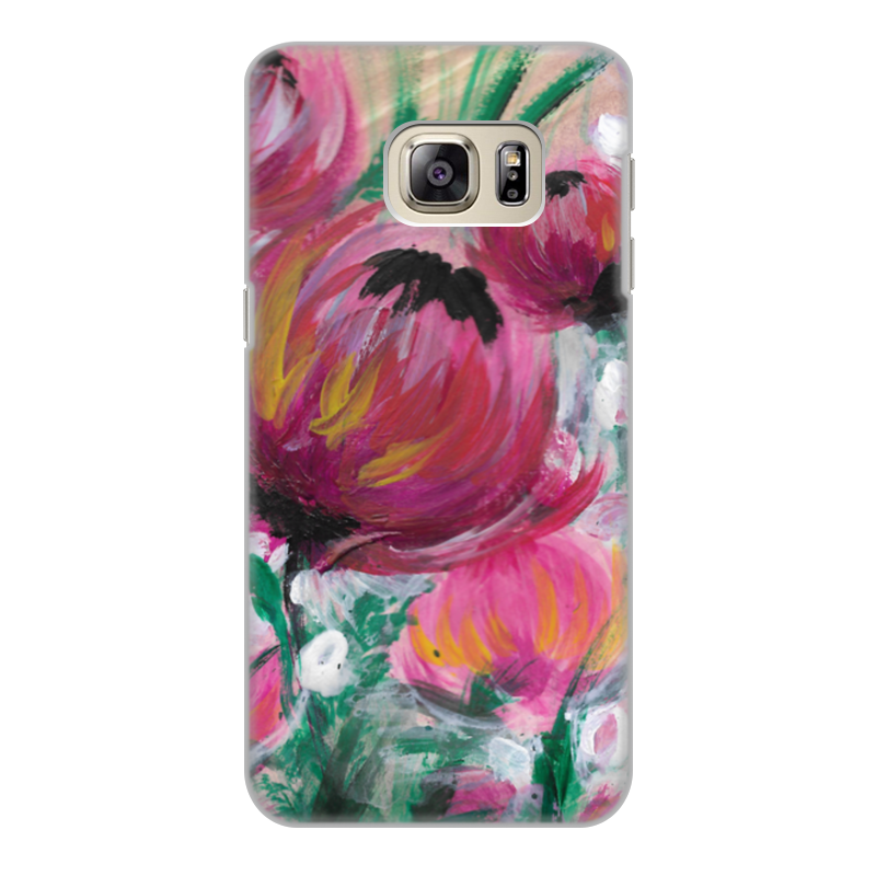Printio Чехол для Samsung Galaxy S6 Edge, объёмная печать Полевые цветы printio чехол для samsung galaxy s6 edge объёмная печать букет из тюльпанов роз клевера и цикламен