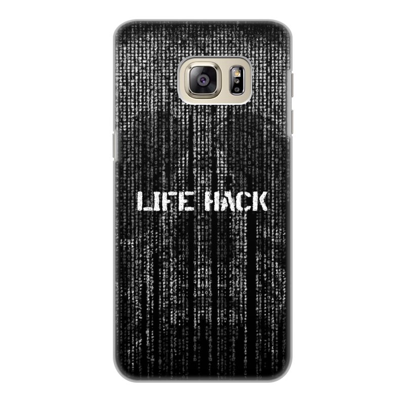 Printio Чехол для Samsung Galaxy S6 Edge, объёмная печать Череп life hack