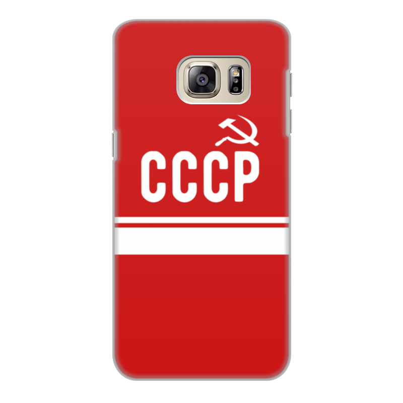 цена Printio Чехол для Samsung Galaxy S6 Edge, объёмная печать Советский союз