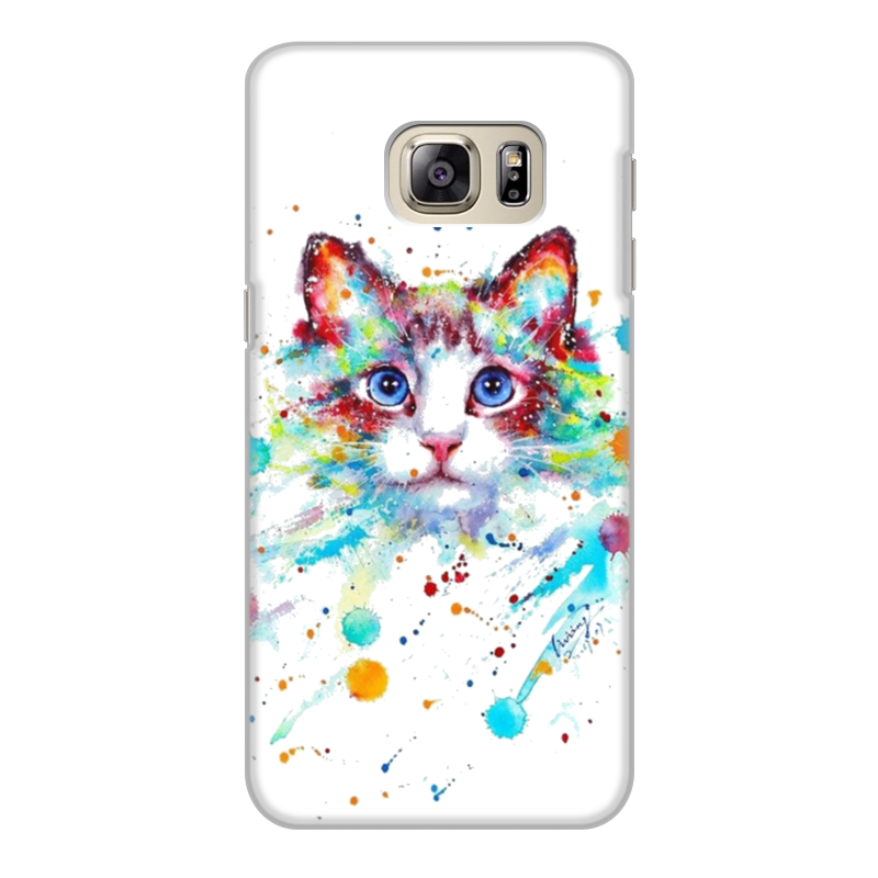 Printio Чехол для Samsung Galaxy S6 Edge, объёмная печать Кошки. магия красоты