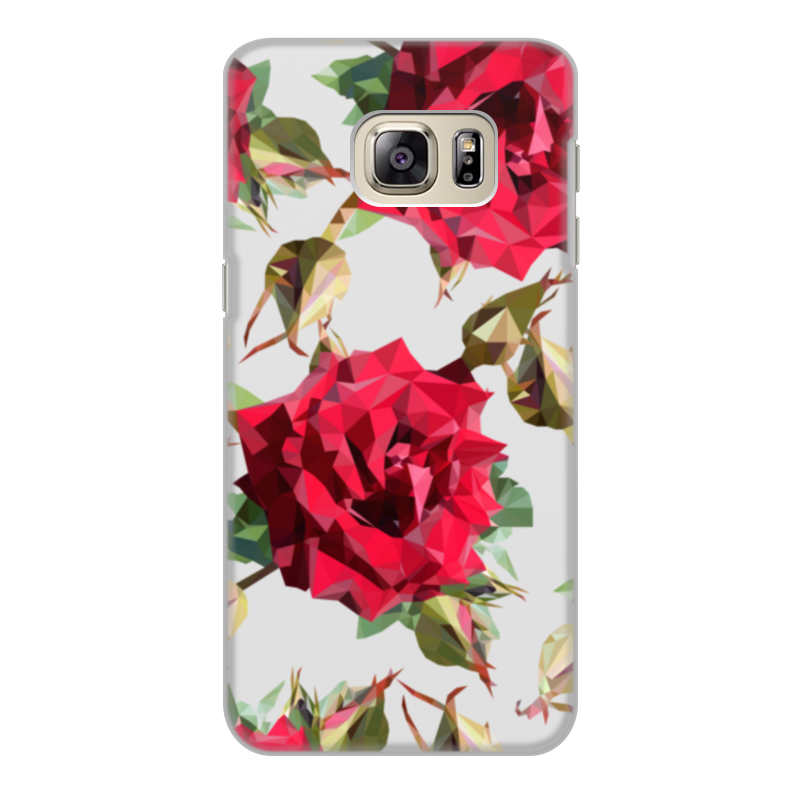 Printio Чехол для Samsung Galaxy S6 Edge, объёмная печать Rose low poly vector printio чехол для samsung galaxy s7 edge объёмная печать rose low poly vector