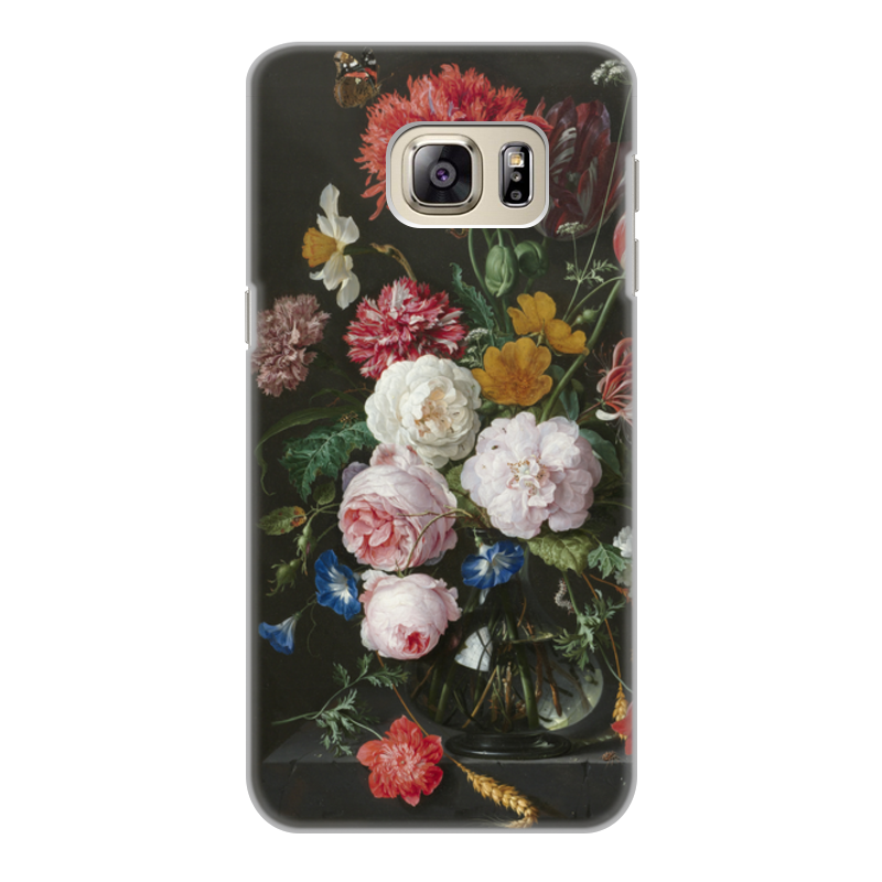 Printio Чехол для Samsung Galaxy S6 Edge, объёмная печать Цветочный букет в стеклянной вазе (ян де хем) printio чехол для samsung galaxy s6 edge объёмная печать цветы ян ван хёйсум