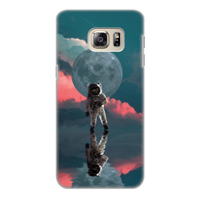 Printio Чехол для Samsung Galaxy S6 Edge, объёмная печать Космонавт астронавт printio чехол для samsung galaxy s6 edge объёмная печать космический кит