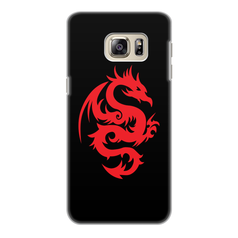 Printio Чехол для Samsung Galaxy S6 Edge, объёмная печать Драконы фэнтези. символика