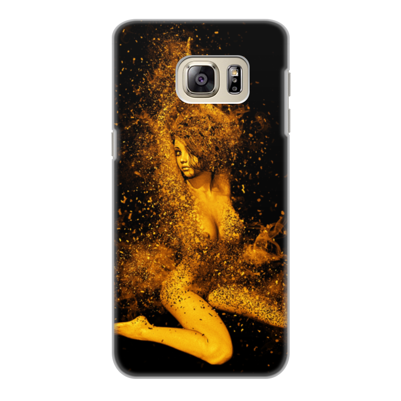Printio Чехол для Samsung Galaxy S6 Edge, объёмная печать Девушка