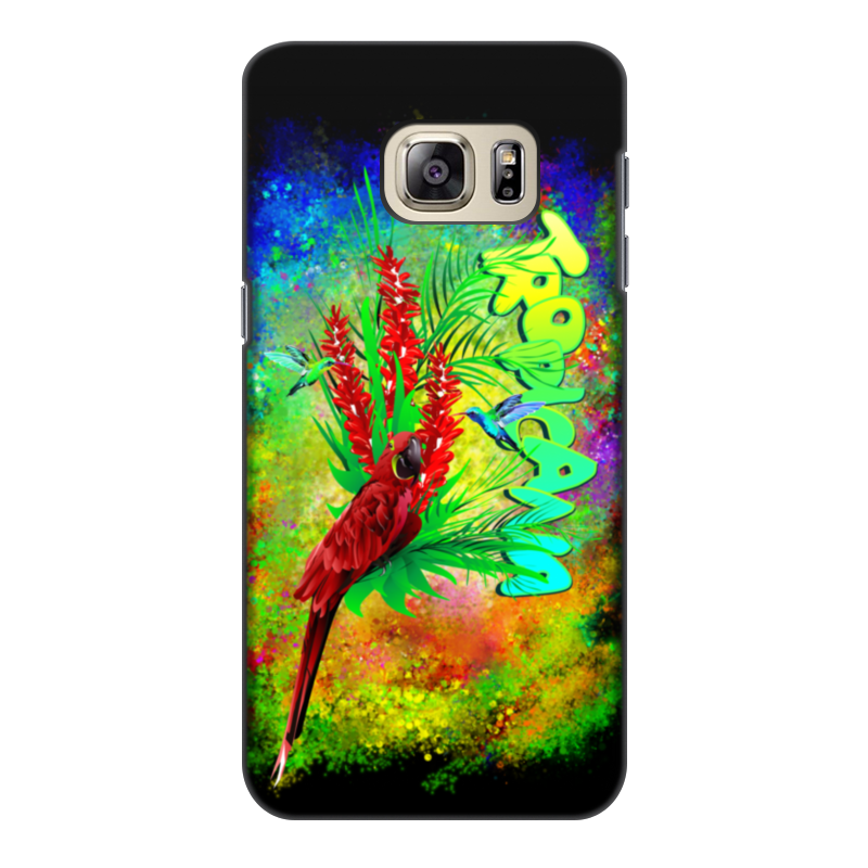 Printio Чехол для Samsung Galaxy S6 Edge, объёмная печать Tropicana.