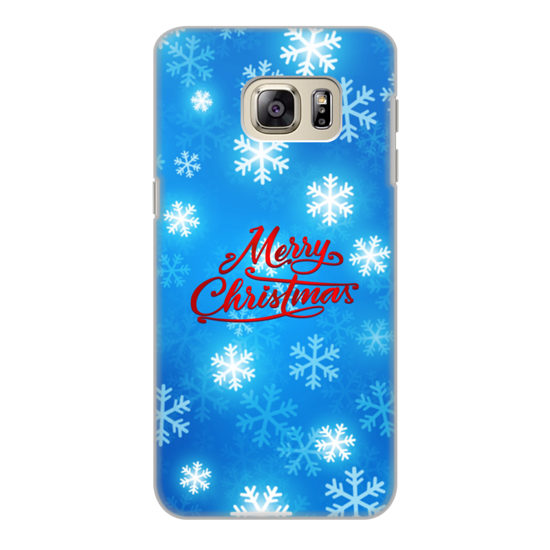 Printio Чехол для Samsung Galaxy S6 Edge, объёмная печать Merry christmas