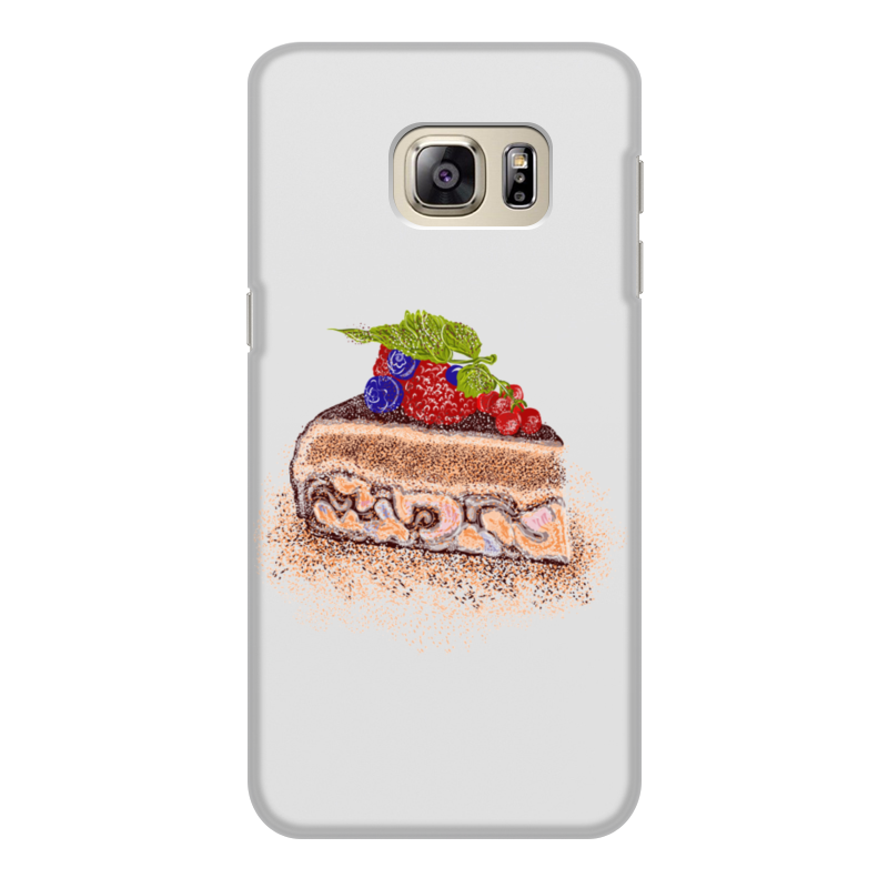 Printio Чехол для Samsung Galaxy S6 Edge, объёмная печать Порция торта