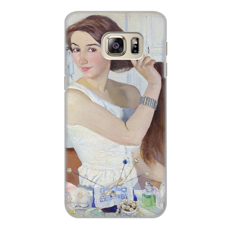 Printio Чехол для Samsung Galaxy S6 Edge, объёмная печать За туалетом. автопортрет (зинаида серебрякова) printio чехол для iphone 6 plus объёмная печать за туалетом автопортрет зинаида серебрякова