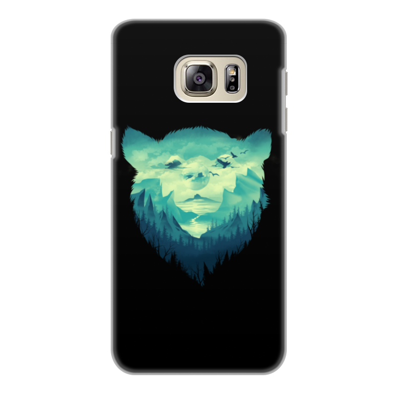 Printio Чехол для Samsung Galaxy S6 Edge, объёмная печать Медвежий край