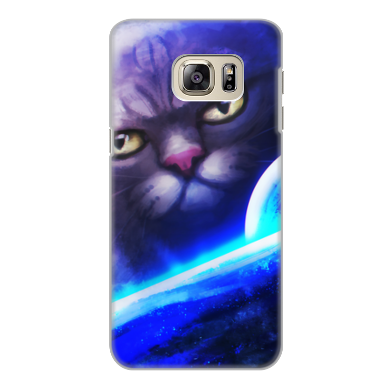 Printio Чехол для Samsung Galaxy S6 Edge, объёмная печать Кот в космосе printio чехол для samsung galaxy s6 edge объёмная печать кот в космосе