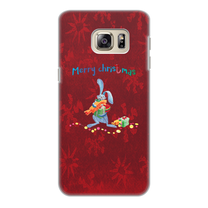 Printio Чехол для Samsung Galaxy S6 Edge, объёмная печать Christmas