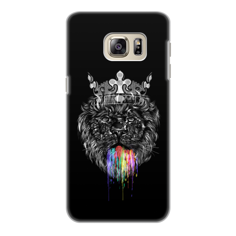 Printio Чехол для Samsung Galaxy S6 Edge, объёмная печать Радужный лев printio чехол для samsung galaxy s6 edge объёмная печать кот лев подарок для льва