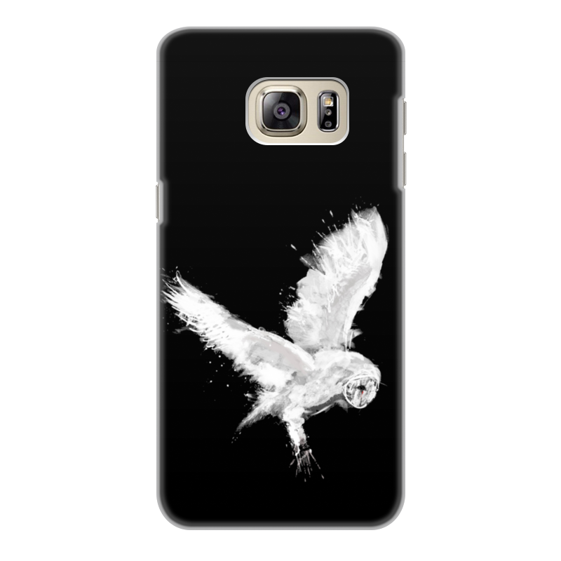 Printio Чехол для Samsung Galaxy S6 Edge, объёмная печать Белая сова