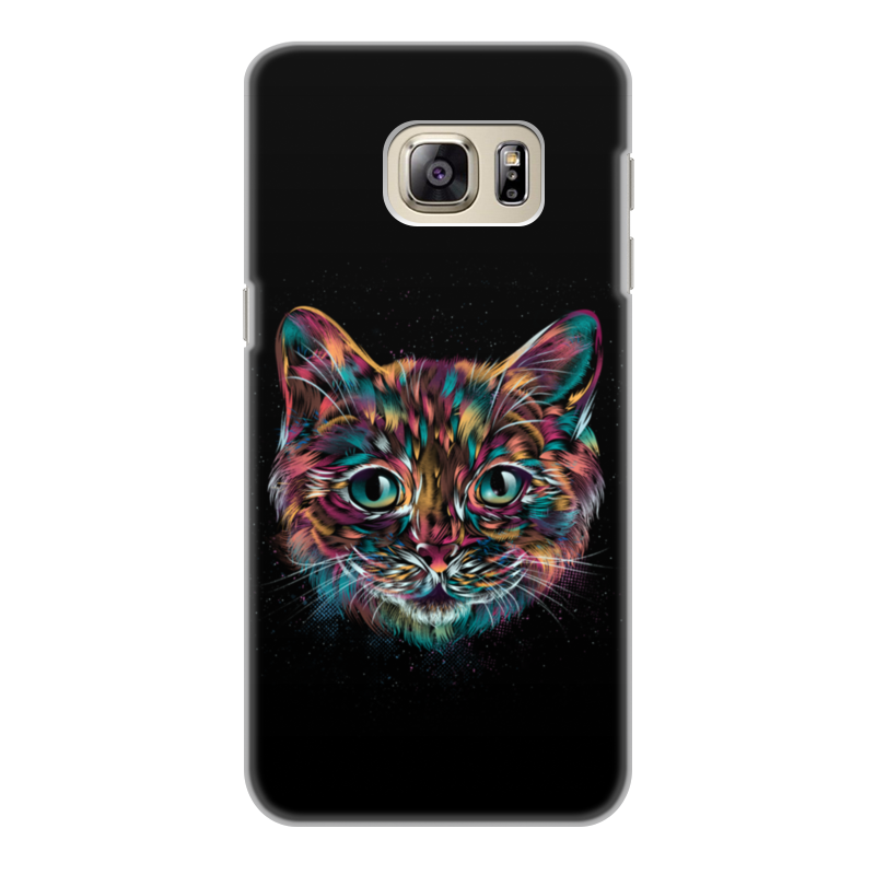 Printio Чехол для Samsung Galaxy S6 Edge, объёмная печать Пёстрый кот printio чехол для samsung galaxy s6 edge объёмная печать пёстрый кот