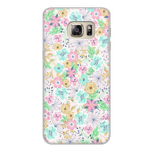 Заказать чехол для Samsung Galaxy S6/S6 Edge в Москве. Чехол для Samsung Galaxy S6 Edge, объёмная печать цветы от THE_NISE  - готовые дизайны и нанесение принтов.
