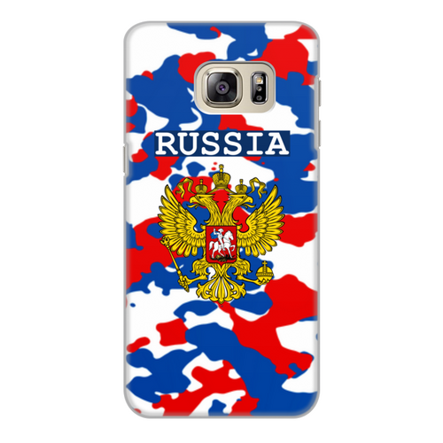 Заказать чехол для Samsung Galaxy S6/S6 Edge в Москве. Чехол для Samsung Galaxy S6 Edge, объёмная печать  Герб России от THE_NISE  - готовые дизайны и нанесение принтов.