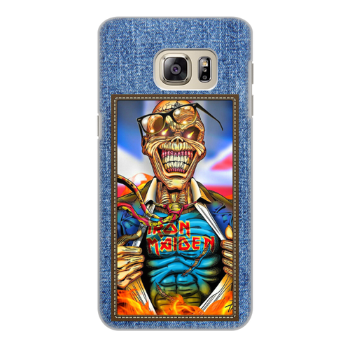 Заказать чехол для Samsung Galaxy S6/S6 Edge в Москве. Чехол для Samsung Galaxy S6 Edge, объёмная печать Iron Maiden patch от Leichenwagen - готовые дизайны и нанесение принтов.