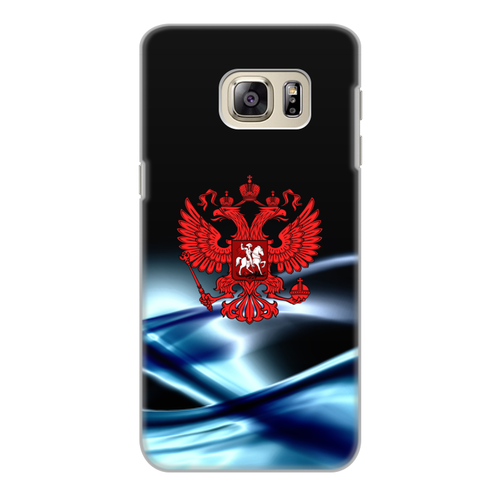 Заказать чехол для Samsung Galaxy S6/S6 Edge в Москве. Чехол для Samsung Galaxy S6 Edge, объёмная печать Герб России от THE_NISE  - готовые дизайны и нанесение принтов.