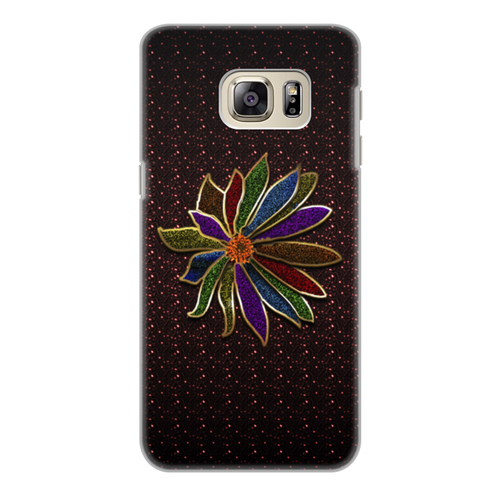 Заказать чехол для Samsung Galaxy S6/S6 Edge в Москве. Чехол для Samsung Galaxy S6 Edge, объёмная печать Разноцветный цветок от Тари  Танте - готовые дизайны и нанесение принтов.
