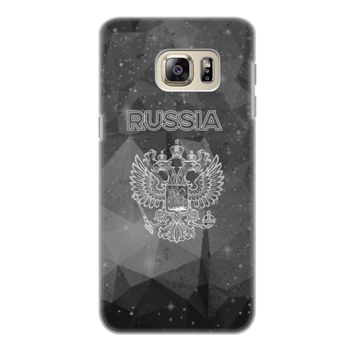 Заказать чехол для Samsung Galaxy S6/S6 Edge в Москве. Чехол для Samsung Galaxy S6 Edge, объёмная печать  Герб России от THE_NISE  - готовые дизайны и нанесение принтов.