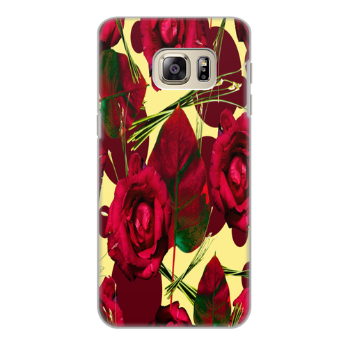 Заказать чехол для Samsung Galaxy S6/S6 Edge в Москве. Чехол для Samsung Galaxy S6 Edge, объёмная печать красные розы от THE_NISE  - готовые дизайны и нанесение принтов.