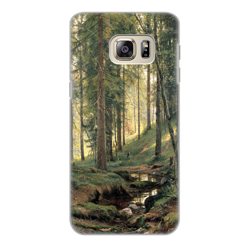 Заказать чехол для Samsung Galaxy S6/S6 Edge в Москве. Чехол для Samsung Galaxy S6 Edge, объёмная печать Ручей в лесу (Иван Шишкин) от trend - готовые дизайны и нанесение принтов.