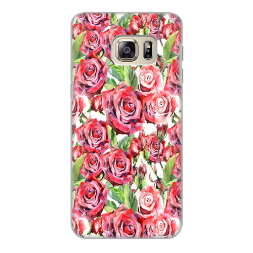 Заказать чехол для Samsung Galaxy S6/S6 Edge в Москве. Чехол для Samsung Galaxy S6 Edge, объёмная печать сад роз от THE_NISE  - готовые дизайны и нанесение принтов.