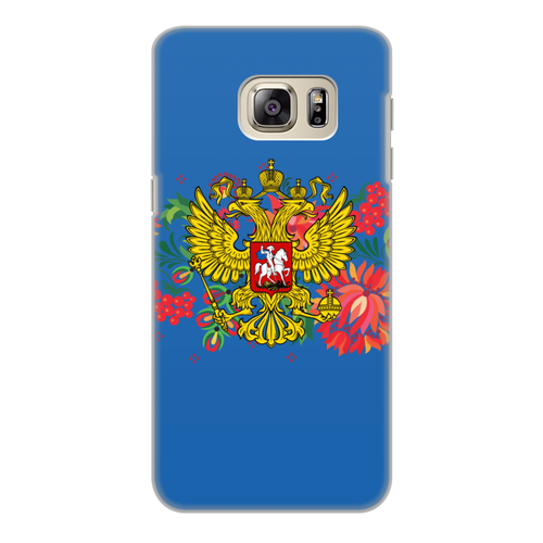 Заказать чехол для Samsung Galaxy S6/S6 Edge в Москве. Чехол для Samsung Galaxy S6 Edge, объёмная печать Герб РФ от THE_NISE  - готовые дизайны и нанесение принтов.