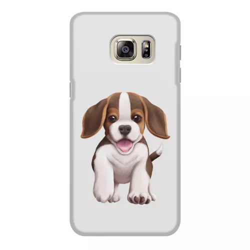Заказать чехол для Samsung Galaxy S6/S6 Edge в Москве. Чехол для Samsung Galaxy S6 Edge, объёмная печать Собака бигль щенок от tigerda  - готовые дизайны и нанесение принтов.