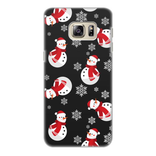 Заказать чехол для Samsung Galaxy S6/S6 Edge в Москве. Чехол для Samsung Galaxy S6 Edge, объёмная печать Снеговик от THE_NISE  - готовые дизайны и нанесение принтов.
