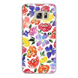 Заказать чехол для Samsung Galaxy S6/S6 Edge в Москве. Чехол для Samsung Galaxy S6 Edge, объёмная печать цветочки от THE_NISE  - готовые дизайны и нанесение принтов.
