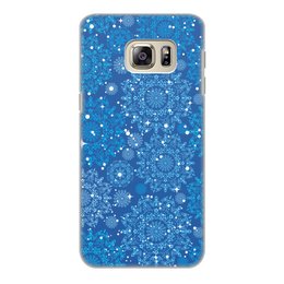 Заказать чехол для Samsung Galaxy S6/S6 Edge в Москве. Чехол для Samsung Galaxy S6 Edge, объёмная печать снежинки от THE_NISE  - готовые дизайны и нанесение принтов.