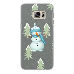 Заказать чехол для Samsung Galaxy S6/S6 Edge в Москве. Чехол для Samsung Galaxy S6 Edge, объёмная печать снеговик от THE_NISE  - готовые дизайны и нанесение принтов.