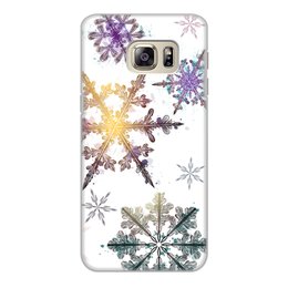 Заказать чехол для Samsung Galaxy S6/S6 Edge в Москве. Чехол для Samsung Galaxy S6 Edge, объёмная печать снежинки от THE_NISE  - готовые дизайны и нанесение принтов.