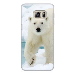Заказать чехол для Samsung Galaxy S6/S6 Edge в Москве. Чехол для Samsung Galaxy S6 Edge, объёмная печать Белый медведь от THE_NISE  - готовые дизайны и нанесение принтов.
