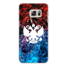 Заказать чехол для Samsung Galaxy S6/S6 Edge в Москве. Чехол для Samsung Galaxy S6 Edge, объёмная печать Флаг России от THE_NISE  - готовые дизайны и нанесение принтов.