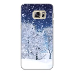 Заказать чехол для Samsung Galaxy S6/S6 Edge в Москве. Чехол для Samsung Galaxy S6 Edge, объёмная печать Зимний пейзаж  от THE_NISE  - готовые дизайны и нанесение принтов.