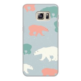 Заказать чехол для Samsung Galaxy S6/S6 Edge в Москве. Чехол для Samsung Galaxy S6 Edge, объёмная печать медведи от THE_NISE  - готовые дизайны и нанесение принтов.