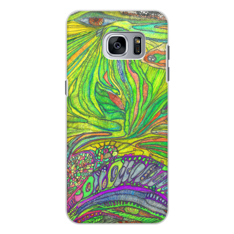 Printio Чехол для Samsung Galaxy S7, объёмная печать Ом дракон самсунг гэлакси идише жидкий чехол с блестками модный вжух на samsung galaxy a01 самсунг гэлакси а01
