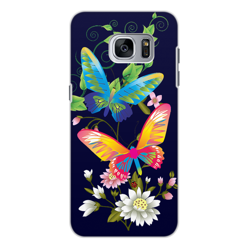 Printio Чехол для Samsung Galaxy S7, объёмная печать Бабочки фэнтези