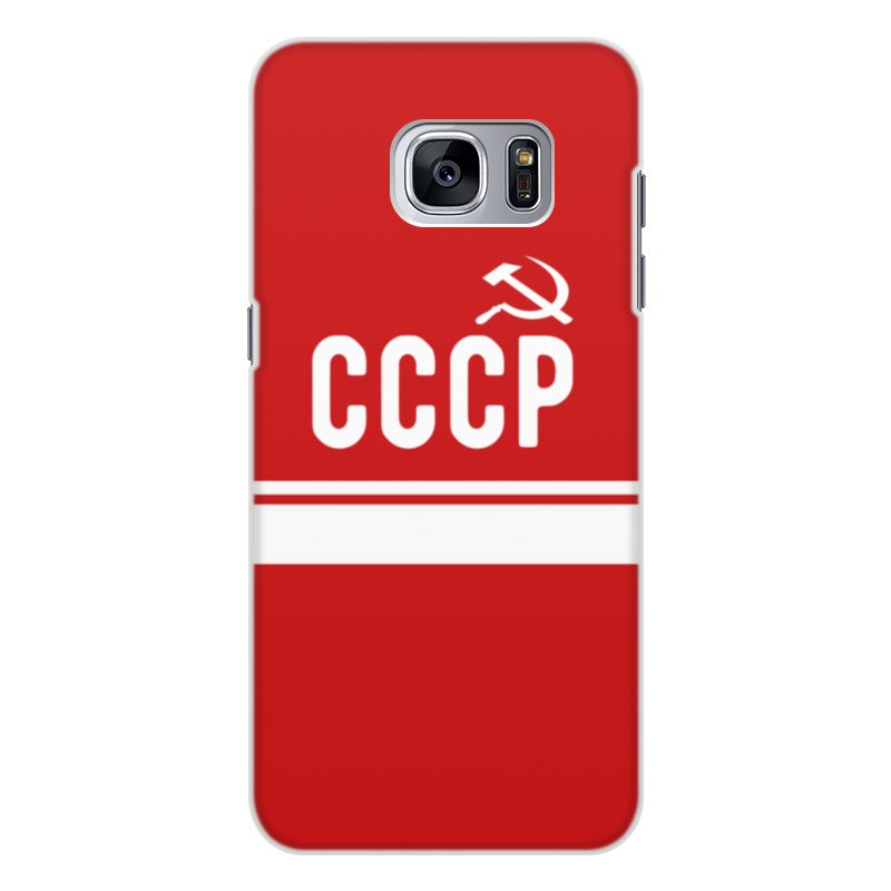 цена Printio Чехол для Samsung Galaxy S7, объёмная печать Советский союз