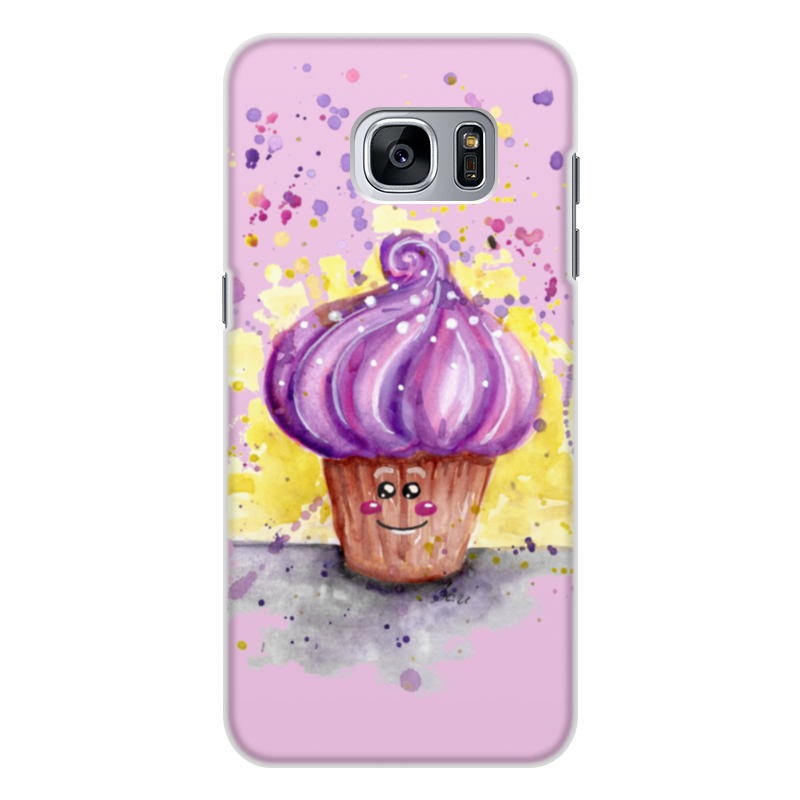 Printio Чехол для Samsung Galaxy S7, объёмная печать Сладкий кексик re pa чехол накладка soft sense для samsung galaxy m31s с 3d принтом unicorn розовый